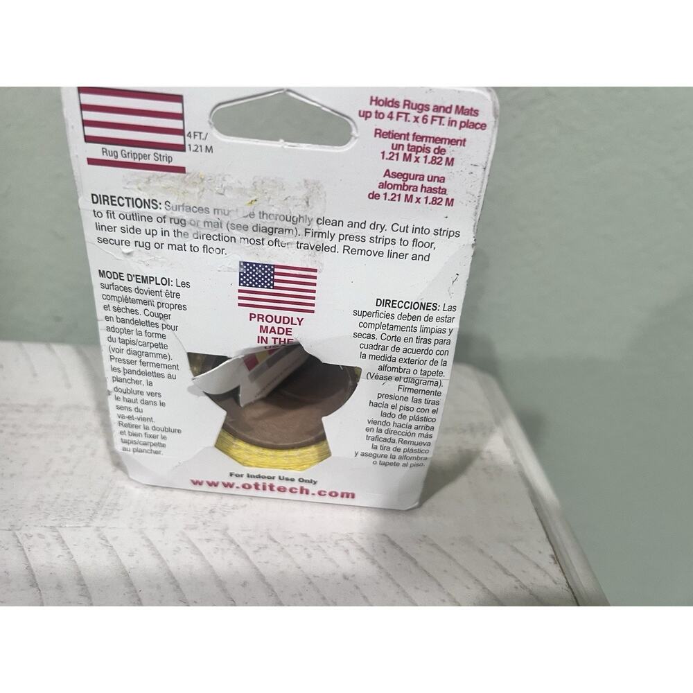 Lok-Lift Rug Gripper, Hold Rugs in Place on all Floor Surfaces - 2.5" x 25' - Picture 2 of 5